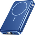 Magnetic Portable Charger, 10000mAh Power Bank, 5 in 1 Portable Charger with Built in Cable, 20W Fast Charging for Magsafe Battery Pack Compatible with iPhone 16/15/14/13 Pro/Pro Max, Samsung Series