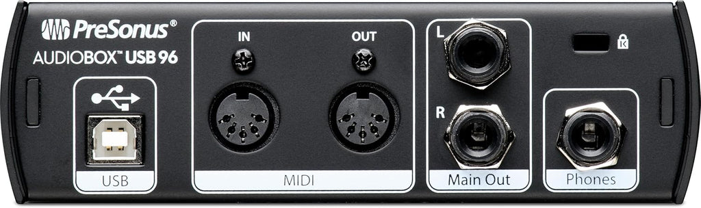 PreSonus AudioBox USB 96 Bundle — USB Audio Interface, XLR Interface for Guitar, Device for PC & Mac, Complete Recording Package with Studio One Pro, Music Production, Home Studio