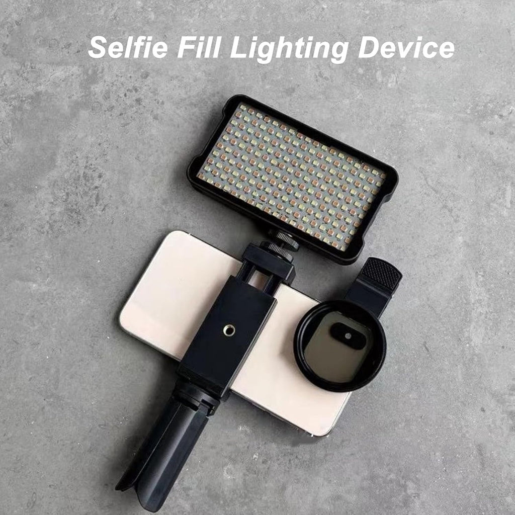 Dpofirs Light, Selfie Light and Circular Polarizer Filter, Clip Fill Light CPL Polarized Lens Adjust Brightness Removing Reflective Photographic Video Light for Art, Dpofirs29w3vfmsdy