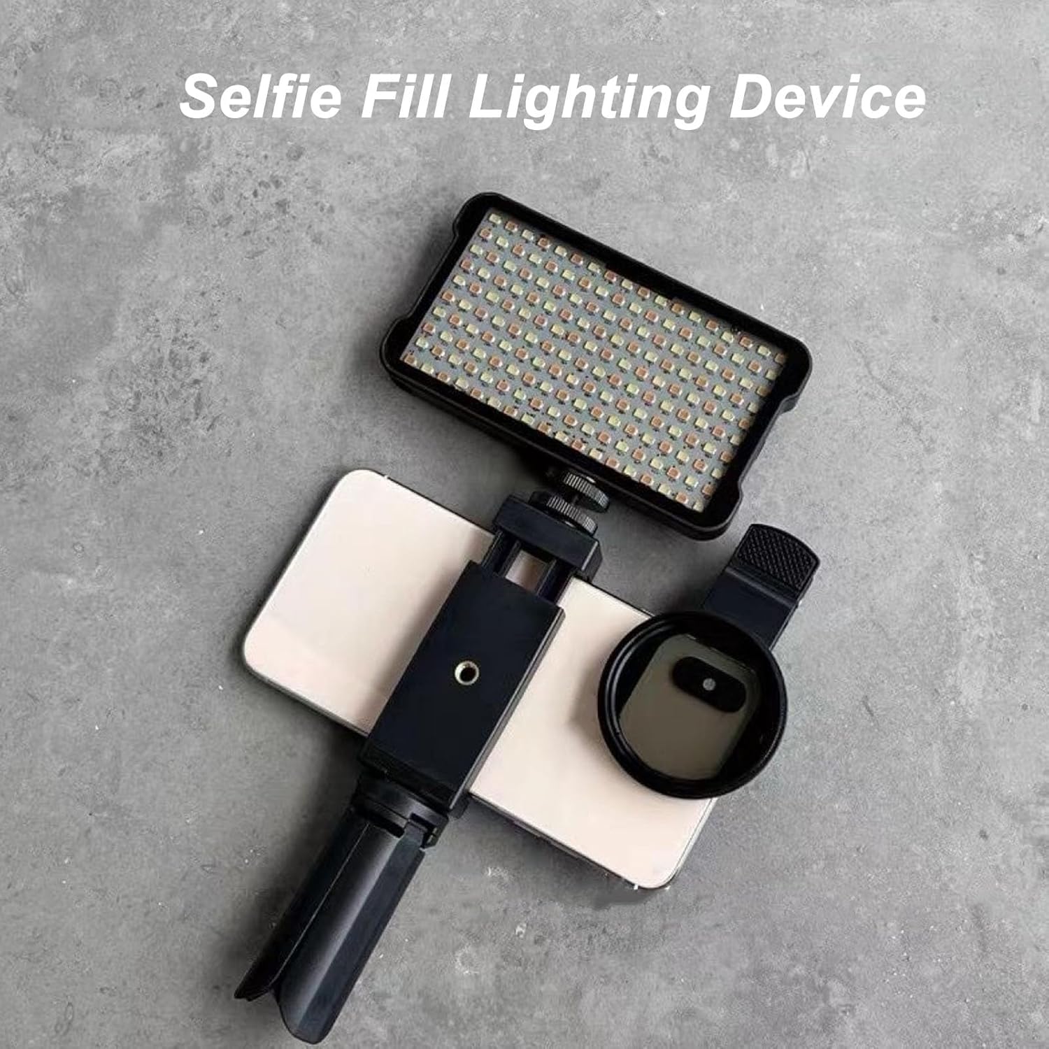 Dpofirs Light, Selfie Light and Circular Polarizer Filter, Clip Fill Light CPL Polarized Lens Adjust Brightness Removing Reflective Photographic Video Light for Art, Dpofirs29w3vfmsdy