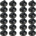 Magnet Zip Tie Mount Magnetic Zip Ties Mount Clips Base Holder Strong Multipurpose Wire Cable Holder Mount Wire Clips Management for Home Office Marine Electrical Wiring (24 Pcs, D19 Small)