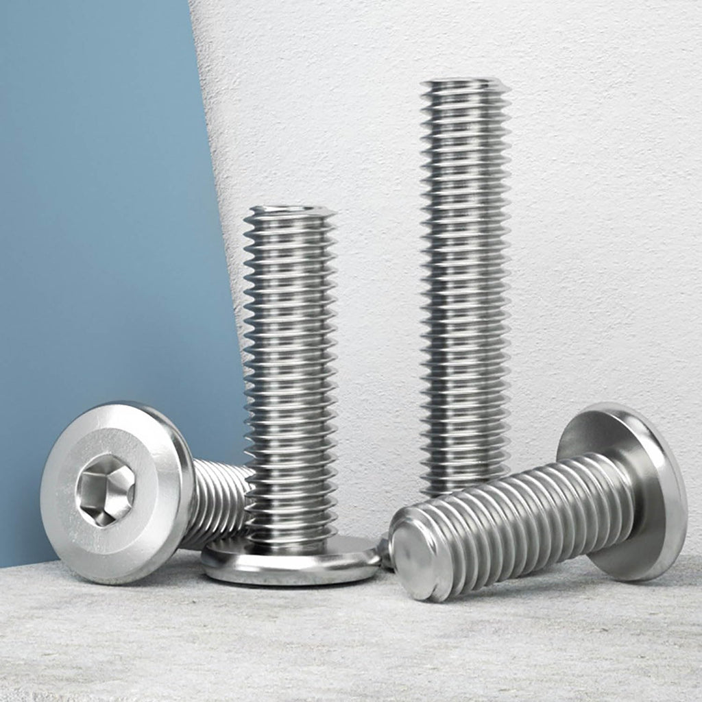 1/4-20 x 3/4" (40 Pack) Flat Head Hex Socket Cap Screws Bolts, 304 Stainless Steel 18-8, Hex Drive, Bright Finish, Fully Machine Thread