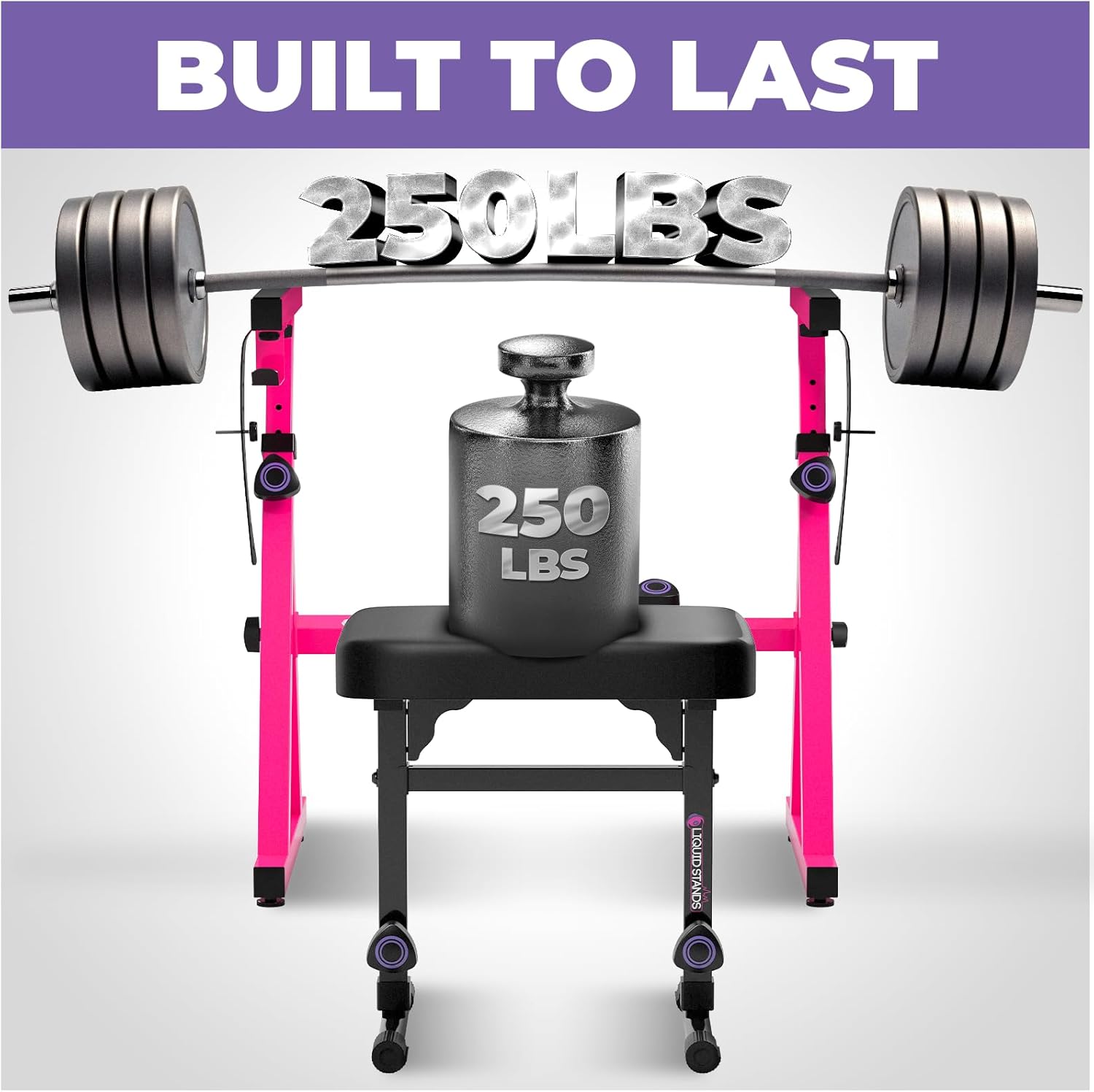 Liquid Stands Pink Portable Heavy Duty Digital Keyboard Stand and Bench Set - Adjustable Music Stand and Seat for 54-88 Key Electric Pianos