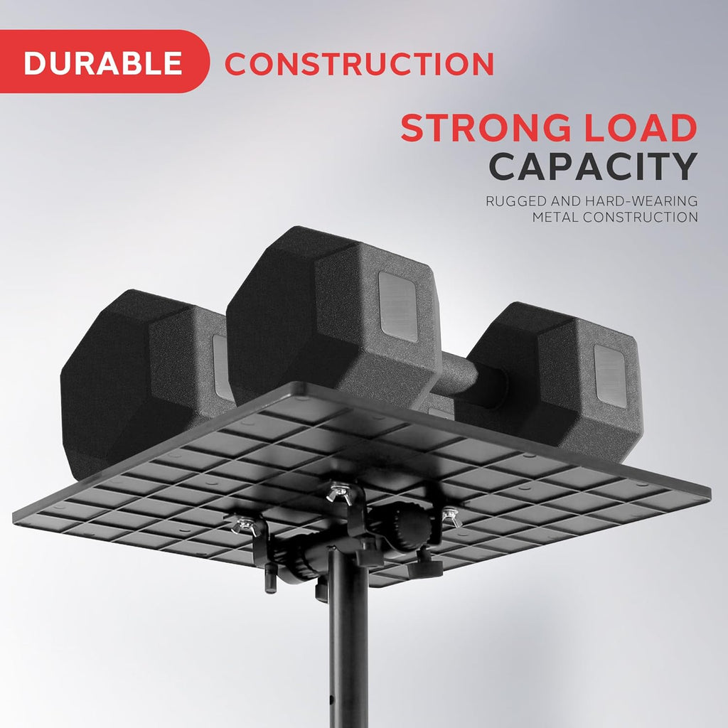 Pyle Universal Projector Stand – Adjustable Tripod for Laptop, DJ Gear, Projectors – Heavy-Duty, Portable – Height Adjustable 28" to 46" – Ideal for Stage, Studio, Office, Events