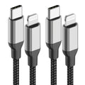 6ft USB C to Lightning Cable 2Pack, MFi Certified 27W iPhone 14/13/12 Super Fast Charging Cord 2m, Long Nylon Braided Type C to Lightning Cord for Apple 14 13 12 11 SE X XS XR 8 7 6s All Models, iPad