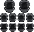 Cable Glands-PENGLIN 1-1/2" NPT Nylon Cable Connector, Strain Relief Cord Connector, IP68 Waterproof Adjustable Locknut(1-1/2 Inch (10-Pack))