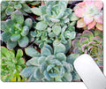 Cute Succulents Mouse Pad, Kawaii Succulent Mouse Pad for Women, Anti-Slip Rubber Base Wireless Mouse Pads for Laptop