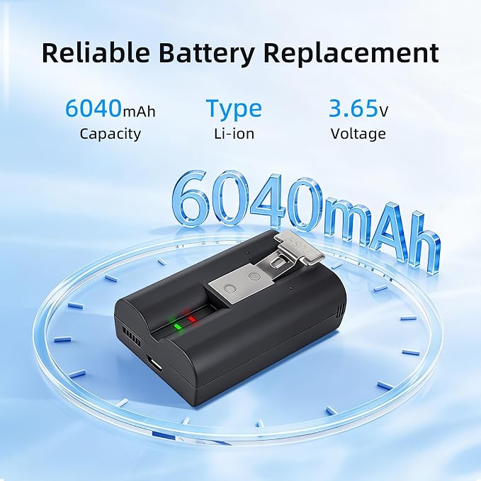Doorbell Battery Plus 1 Pack 6040mAh Ring Video Replacement Battery - Image 3