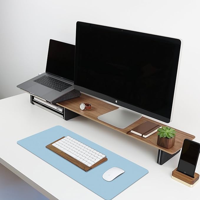 CADONO Leather Desk Pad Protector, Easy Clean, 23.6" x 13.7" - Image 6