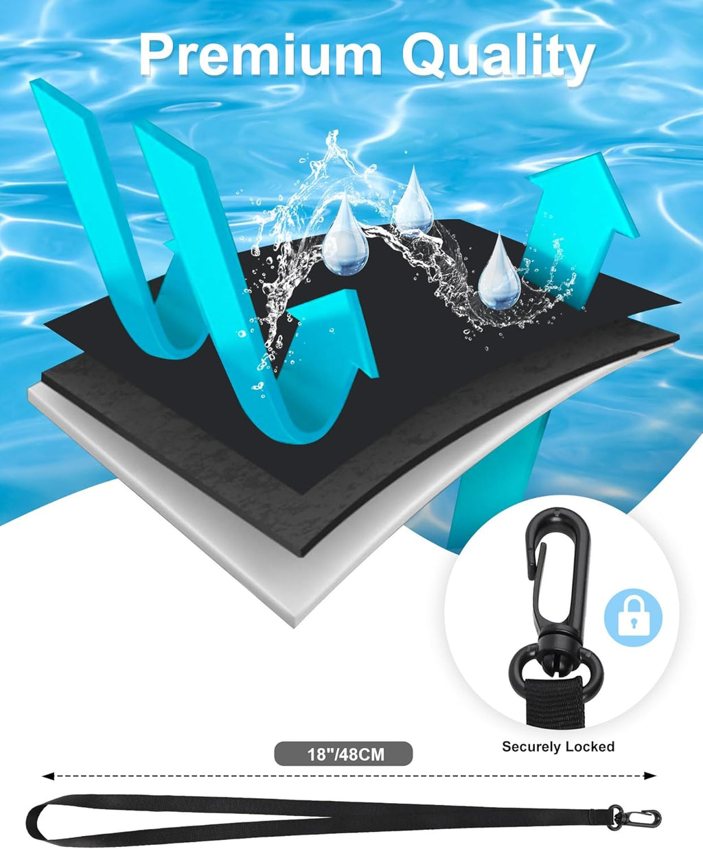 Waterproof Phone Pouch for Cruise Essentials 2025, Beach Vacation Essentials Cruise Ship Essentials Must Haves for Travel, Dry Bag Case for iPhone 16 15 14 13 12 Plus Pro Max Galaxy Pixel 2 Pack