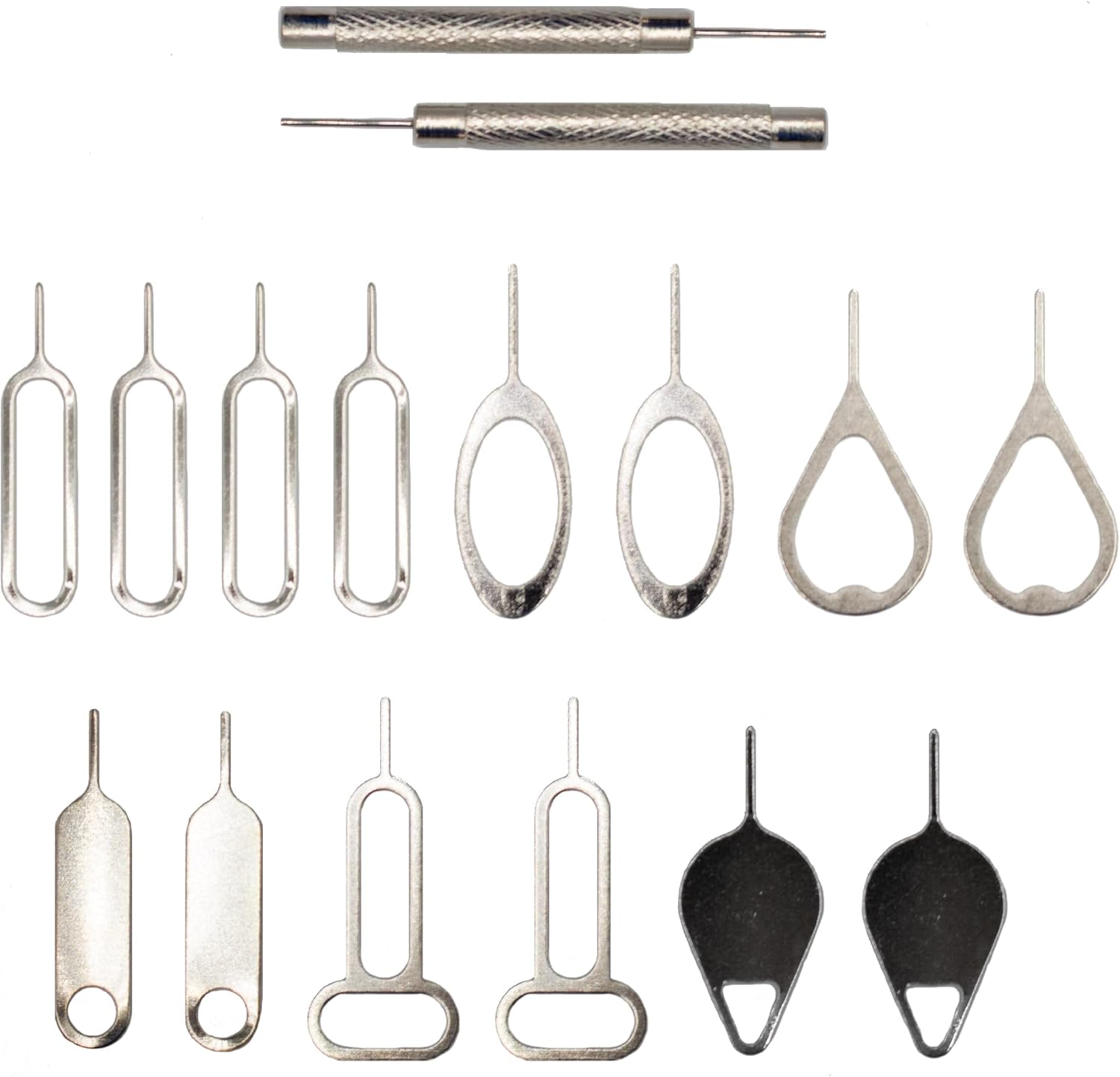 MMOBIEL 16 x Universal SIM Card Removal Tool SIM Ejector Pin Compatible with All Smartphones - iPhone, Samsung, Xiaomi, Oppo, Huawei, OnePlus, etc.