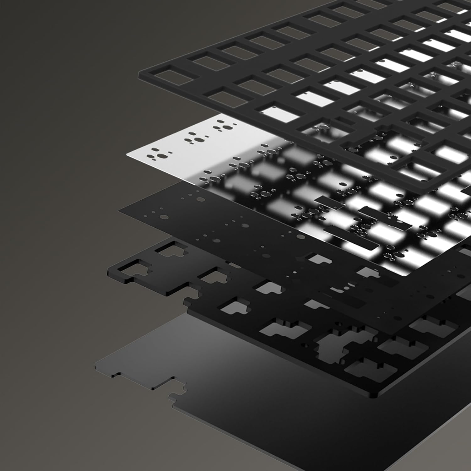 KEEBMONKEY WOBKEY Crush 80 Reboot CNC Aluminum 5-Second Quick-Release Triple-Mode Connectivity Mechanical Keyboard with Superior Acoustics (Lite Silver)