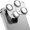2 Pack Camera Lens Protector for iPhone 14 / iPhone 14 Plus,[Not Easy to Breakn ] AR Tempered Glass Strong Adsorption Metal Camera Cover Screen- silvery