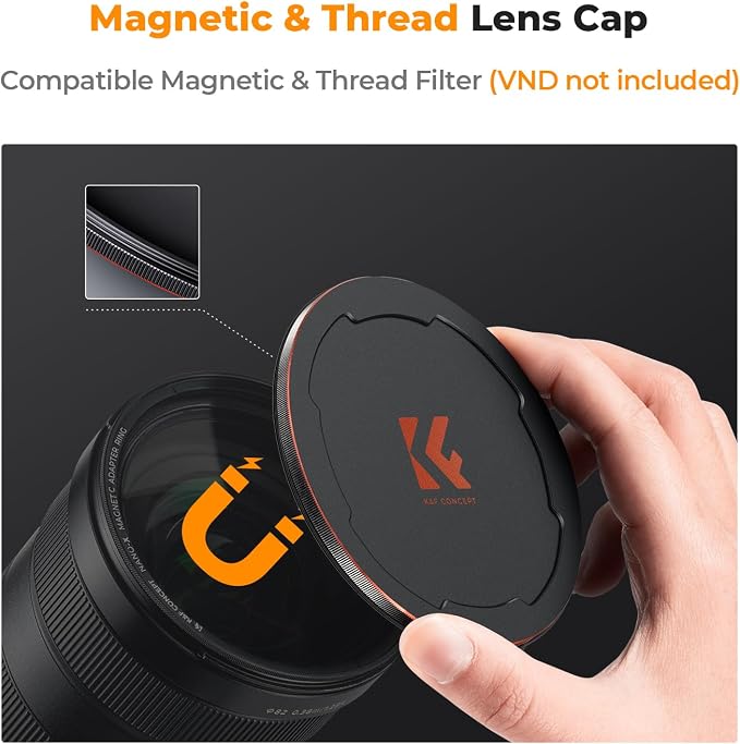 K&F CONCEPT 55mm Magnetic CPL+ND8+ND64+Magnetic Basic Ring+Lens Cap Camera Lens - Image 3