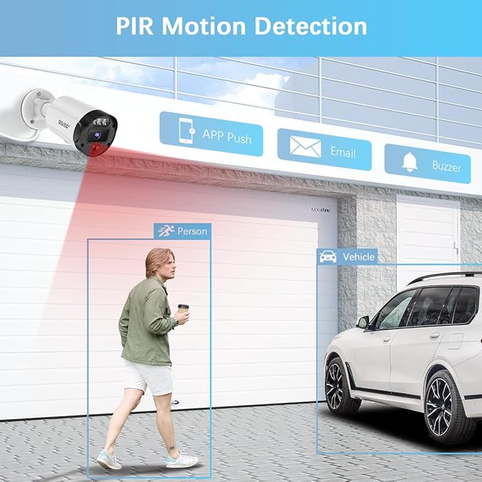 【130°Ultra Wide-Angle】 Outdoor Wired Security Camera System, Home Video - Image 6