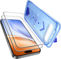 MOCOLL Anti-Blue Light Screen Protector for iPhone 15 Pro Max – Blue Light Blocking, HD Clarity, Scratch-Resistant, Easy Installation