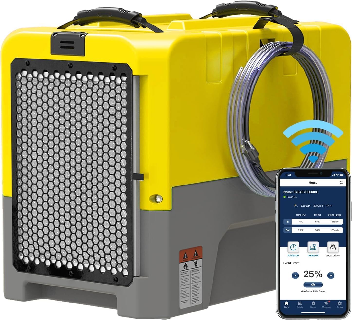 ALORAIR 180PPD LGR Commerical Dehumidifier with Pump, Wi-Fi APP Controls Industrial Dehu, Capacity up to 85 PPD at AHAM, 5 Years Limited Warranty, cETL Listed, for Large Space