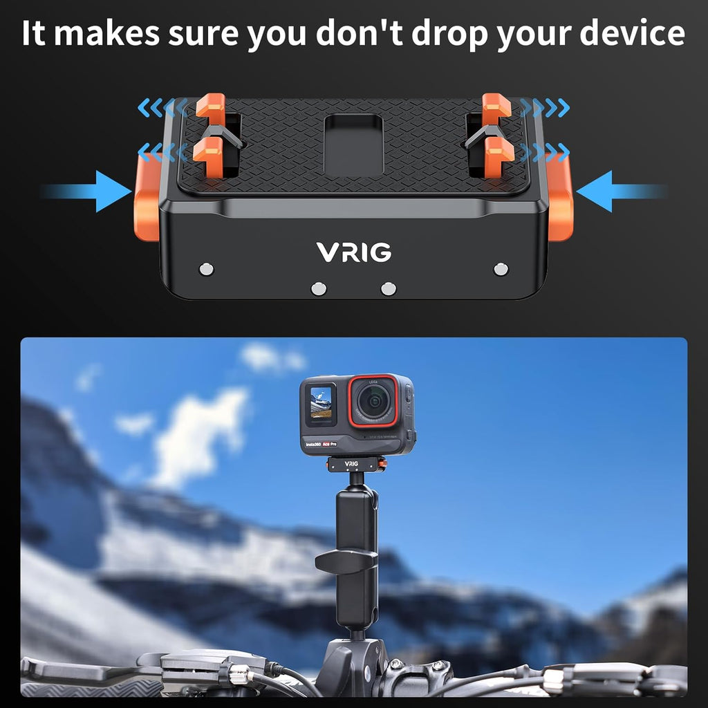 VRIG Magnetic Base for Insta360 Ace/Ace Pro Magnetic Quick Release Adapter Tripod Adapter Mount with Ace Pro/Ace/ X3/ X4/ X5/ ONE RS 1 inch 360 Degree Version/ONE RS Twin/ONE X2