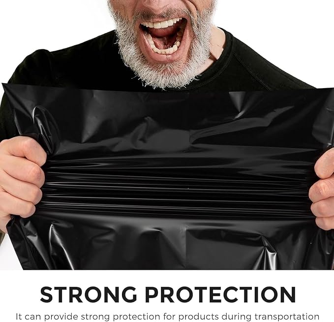 Metronic Poly Mailers 10x13 2400 Pack Black, Shipping Bags Bulk Mailing - Image 4