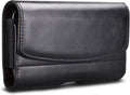Phone Holster for iPhone 16 15 14 Pro Max 13 12 11 XR X XS SE 8 Plus 7 Plus 6s 6 Nylon Cell Phone Pouch Belt Holder Carrying Case with Belt Clip Loops,Black