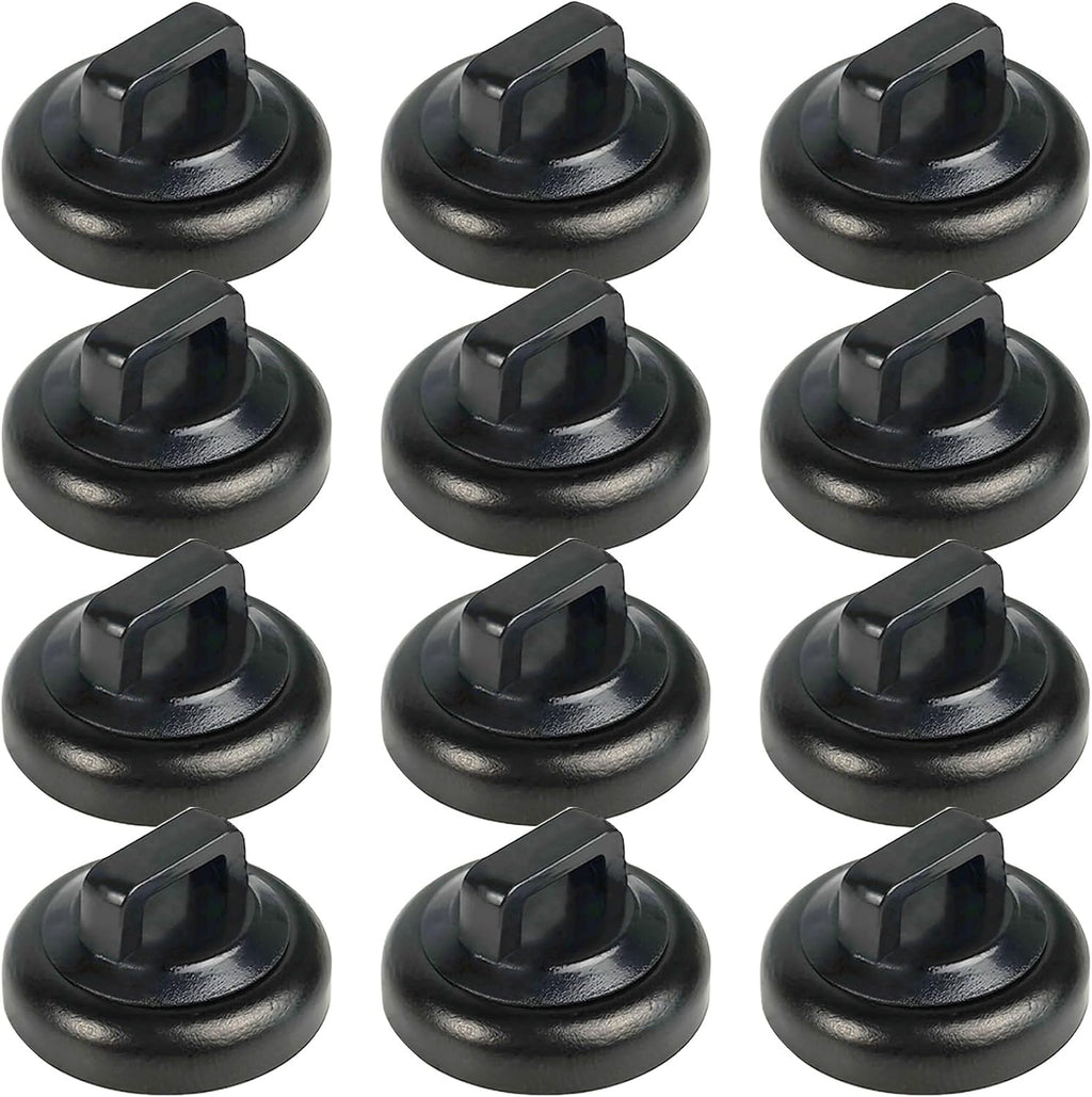 Magnet Zip Tie Mount Magnetic Zip Ties Mount Clips Base Holder Strong Multipurpose Wire Cable Holder Mount Wire Clips Management for Home Office Marine Electrical Wiring (12 Pcs, D19 Small)