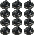 Magnet Zip Tie Mount Magnetic Zip Ties Mount Clips Base Holder Strong Multipurpose Wire Cable Holder Mount Wire Clips Management for Home Office Marine Electrical Wiring (12 Pcs, D19 Small)
