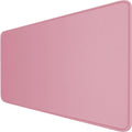 Large Mouse Pad with Stitched Edges, Durable Non-Slip Natural Rubber Base, Waterproof Computer Keyboard Pad Mat for Esports Pros/Gamer/Desktop/Office/Home - Pink