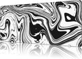 Mouse Pad Large Black and White Fluid Non-Slip Gaming Desk Mat with Stitched Edge Laptop Keyboard Desk Pad for Work Home Gaming (35.4 x 15.7 Inches)