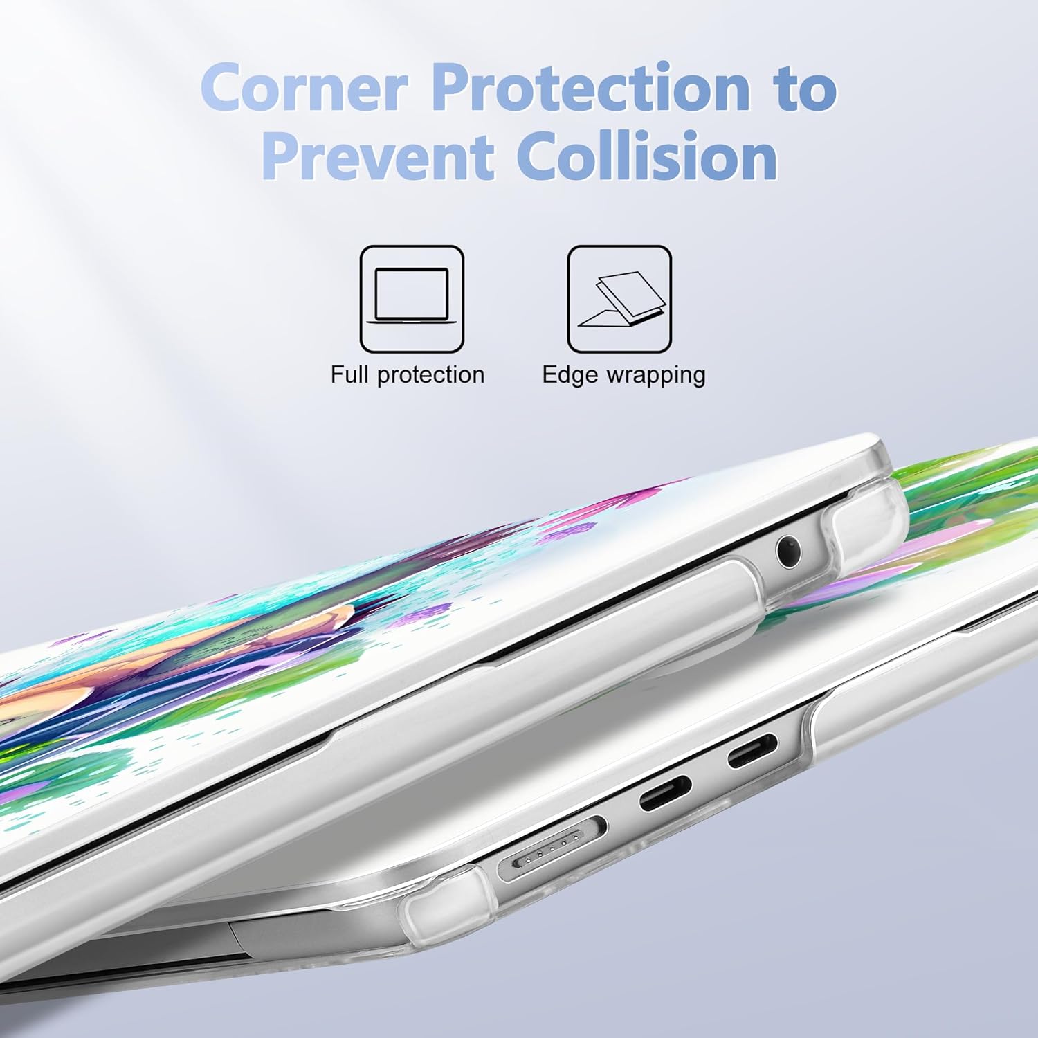 Case for MacBook Air 15 Inch 2025 2024 2023 Release M4 A3241 M3 A3114 M2 A2941, Hard Shell with Screen Protector & Keyboard Cover, Compatible with Touch ID, Tortoise