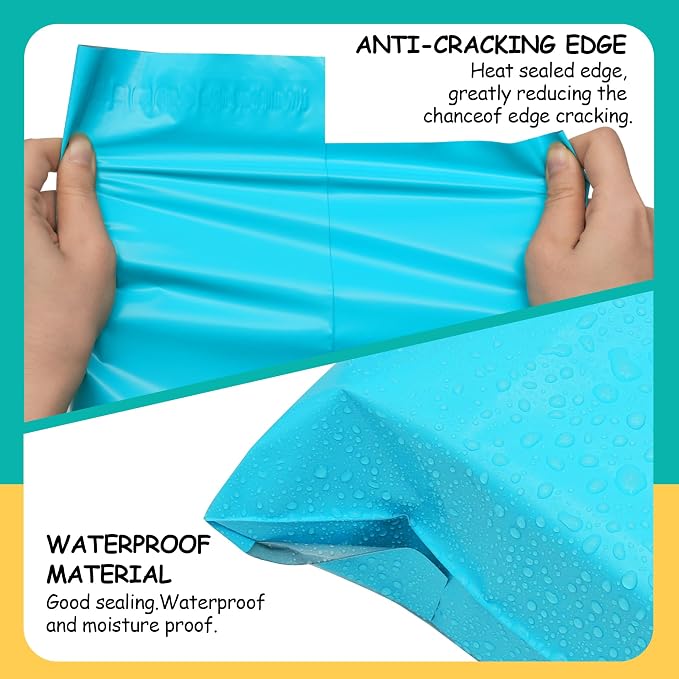 Poly Mailers 12x15.5 inch 50 Pcs, Waterproof and Tear-resistant Shipping Bags - Image 4