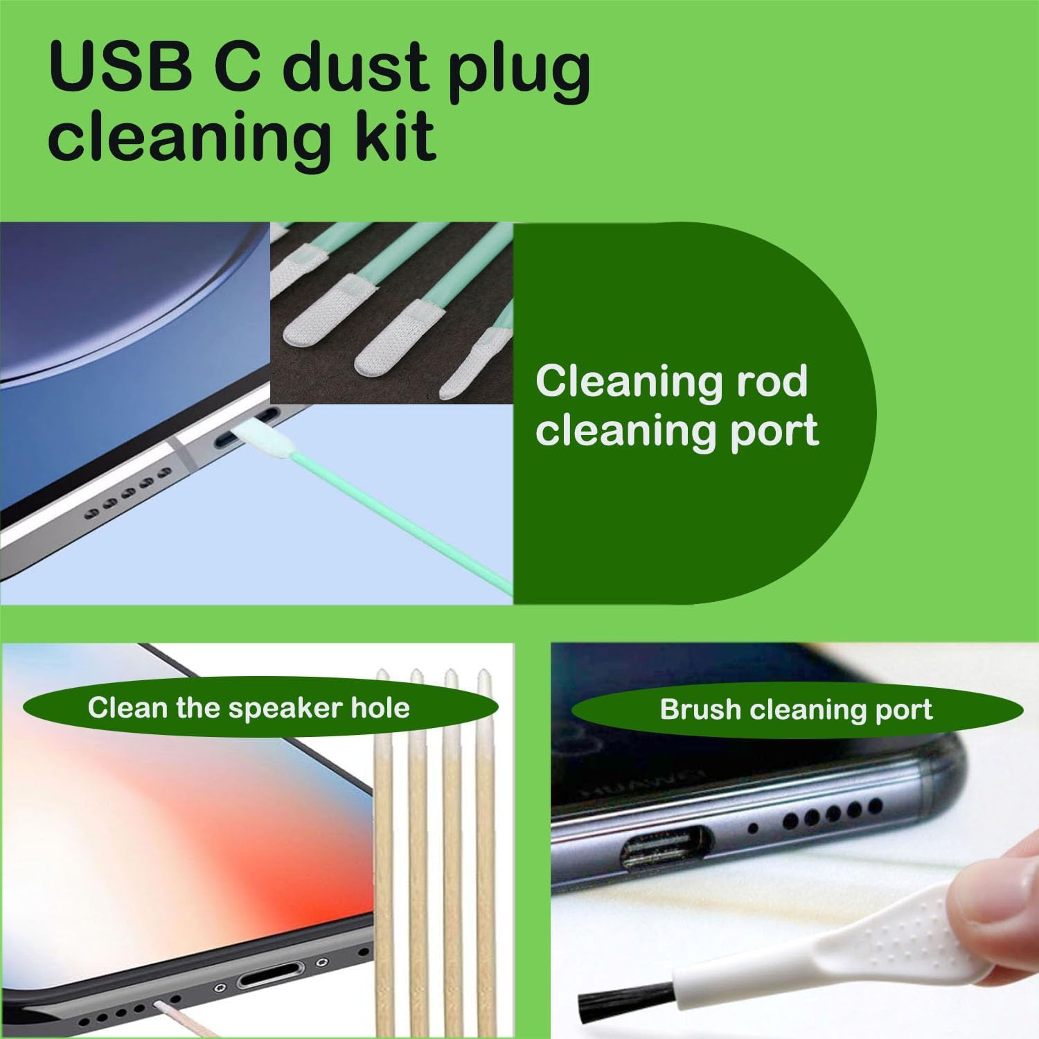 USB C Dust Plug, Type-C Port Cover for iPhone17/ iPhone16/15 Series Charger Port & Speaker Dust Cover, 8-Pack Soft Silicone Anti-Dust Plug Covers Set