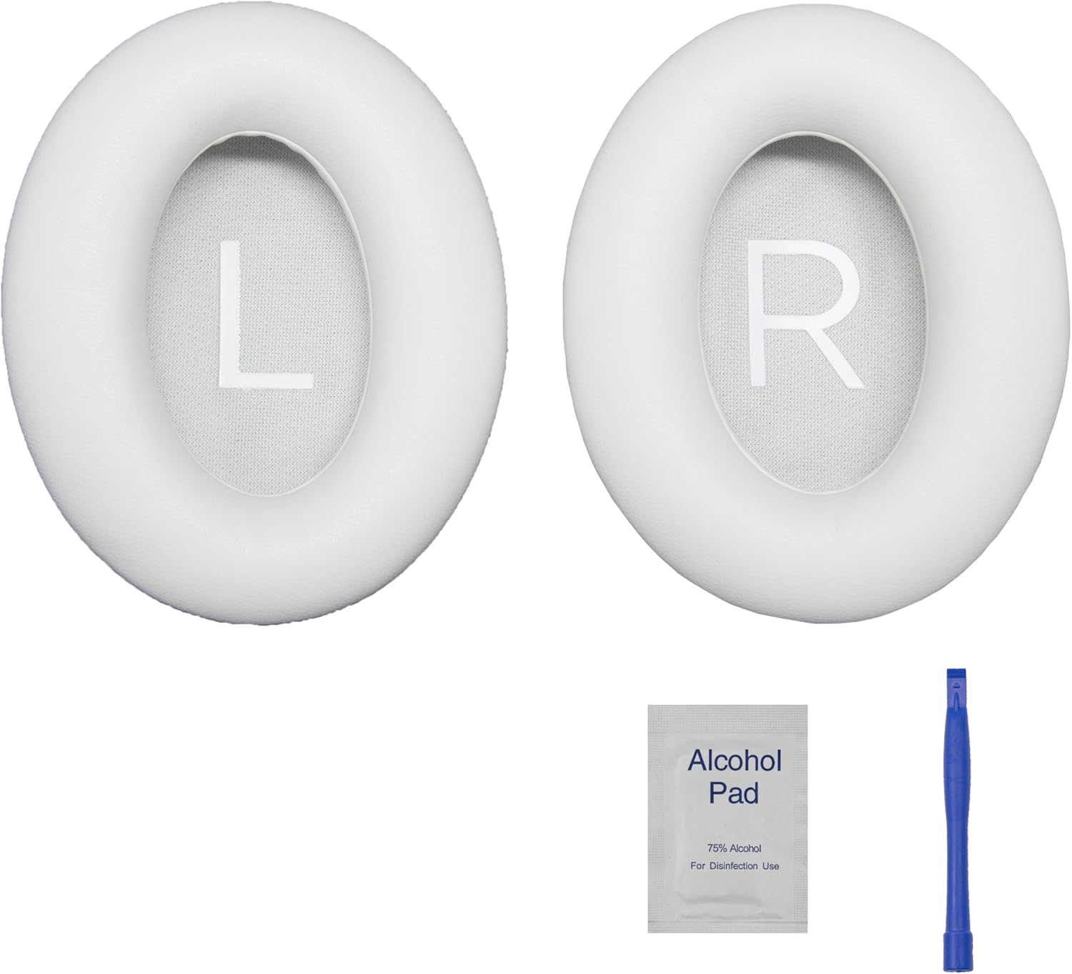 Replacement Ear Pads - Compatible with Bose QuietComfort 45 / SE Headphones, Soft Protein Leather,Premium Noise Cancelling Earpads, Durable & Comfortable Ear Cushions (QC 45-White)