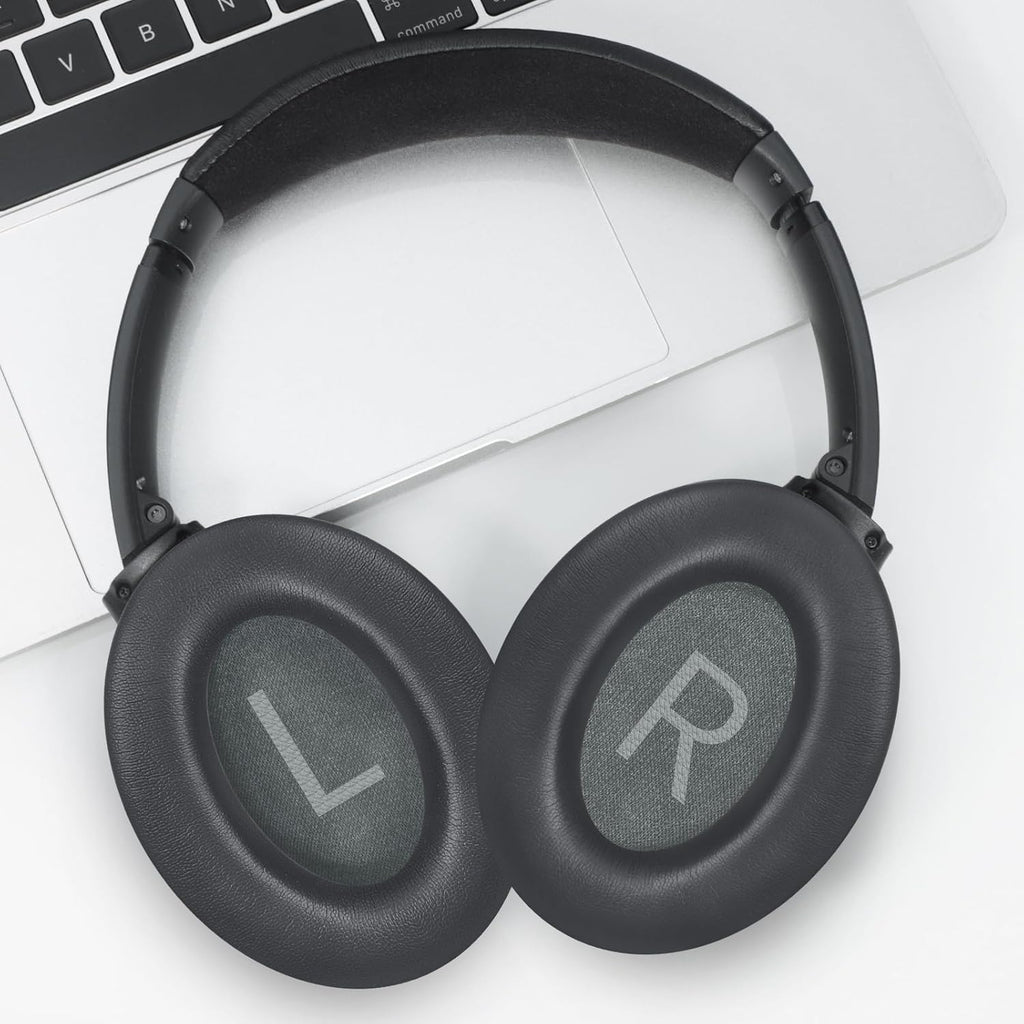 Headphones Replacement Ear Pads, Protein Leather earpad Cushions for Bose QuietComfort 45（QC45） Headphones, Softer Memory Foam - Gray