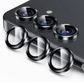 Korecase for Galaxy S25 Ultra Camera Lens Protector,9H Tempered Metal Glass Anti Scrach Rear Camera Screen Protector, Shockproof Metal Ring Lens Protection for Samsung Galaxy S25 Ultra，Black