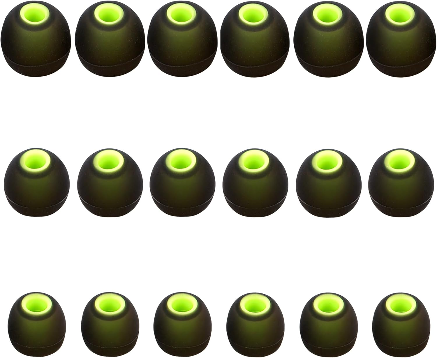Earbud Replacement Tips - Silicone Ear Tips Fit Most In-Ear Earbuds (Inner Hole 3.8mm - 5.1mm) - 9 Pairs S M L