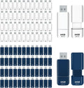 GIGASTONE 64GB Flash Drive (100 Pack) Z60NB USB 3.2 Gen 1, Ultra Fast, Retractable Capless Slider Design, Data Storage, Backup for PC/Mac/TV/Car Audio, USB 2.0/3.0/3.1 Compatible (Random Color)