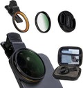 52MM Circular Polarizer Filter, Ultra Slim Multi-Coated CPL Lens Filter, Clip-on Phone Camera Filter Kit, Compatible for iPhone 15 14 13 12 11,Motorola, Google Pixel and Other Smart Phones