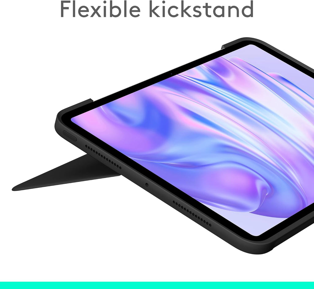 Logitech Combo Touch iPad Pro 11-inch (M4)(2024) Keyboard Case - Detachable Backlit Keyboard for iPad Pro 11, Kickstand, Multi-use Mode - Midnight Black