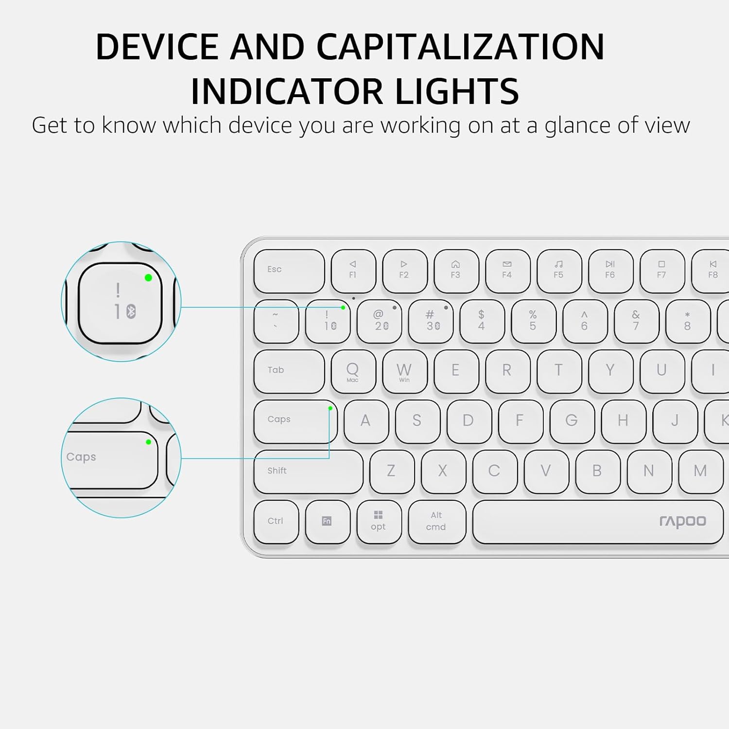 Rapoo 9360M Wireless Keyboard and Mouse Combo, Blade-Series E9310M 99-Key Ultra-Thin Keyboard and M300G Silent Mouse, Support 4 Devices, Quiet, Compact, Battery Powered, for Windows/Mac/Linux/Chrome