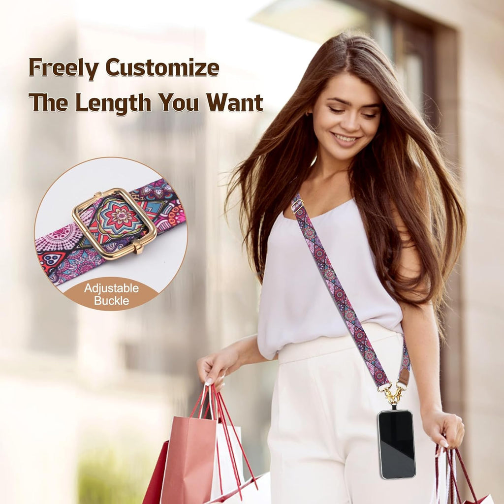 TiMOVO Phone Lanyard Crossbody Wrist Strap, Adjustable Anti-Theft Strap for Smartphone Case