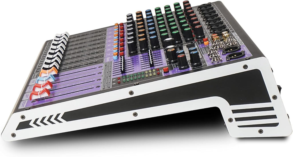 Sound Town 8-Channel Professional Audio Mixer with 99 DSP, USB MP3 Bluetooth, Dual 7-band EQ, 48V Phantom Power & Mute, Recording (TRITON-TX802)