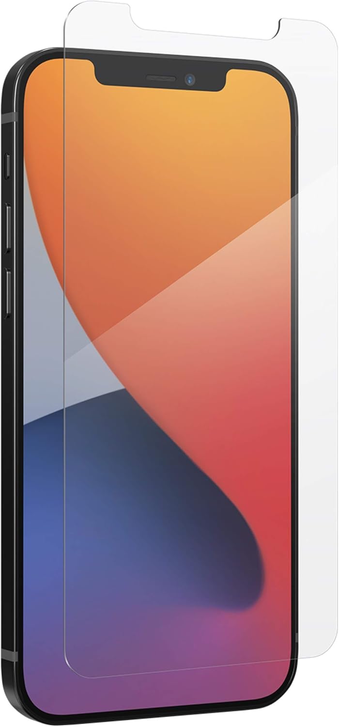 ZAGG InvisibleShield Glass Elite VisionGuard+ Anti-Microbial Screen Protector - for iPhone 12 Pro Max - Impact Protection, Scratch Resistant, Fingerprint Resistant, Smudge Resistant, Oil Resistant, clear (200106675)