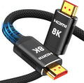 Snowkids 8K HDMI Cable 6.6 ft, Non-Slip Nylon Braided, 48Gbps Ultra High-Speed by Snowkids