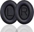 Replacement Earpads Cushions for Bose QuietComfort 35 & Quiet Comfort 35 II, Headphones Ear Covers Ear Pads for Bose QC35/QC35II/25/15 QC2 / Ae2 / Ae2i / Ae2W / Sound Link/Sound True-Black&Black