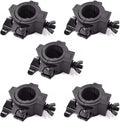 5 Pack Stage Light Clamps for DJ Lighting Products Par Light Plastic O Clamp Fits Size Pipe Diameter: 1.5" and 2"