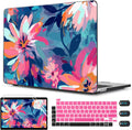 CISSOOK Compatible with MacBook Pro 13 inch Case 2025-2016 Release M2 M1 Chip A2338 A2251 A2289 with Touch Bar, Plastic Hard Shell Case &Keyboard Cover& Screen Protector, Muti-Color Painting