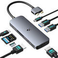Docking Station for MacBook Pro Air, LIONWEI USB C Docking Station Dual Monitor, Dual HDMI Adapter Hub for Mac MacBook Pro with 2 HDMI, 3 USB 3.0, SD TF Card Reader and 100W PD USB C Charging Port