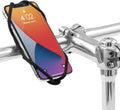 BONE Bike Tie 4, Bike Cell Phone Mount for Handlebar, Scratch-Free Silicone Holder with Anti-Slip Design, Universal Cycling Phone Holder Compatible with Most Smartphones (Black - Handlebar)