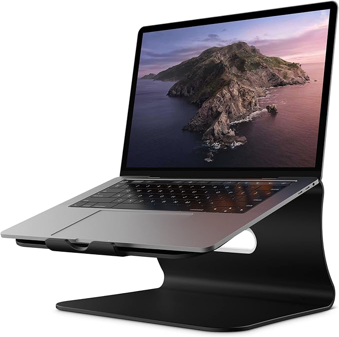 Laptop Stand, Aluminum Notebook Holder Riser Heat-Vent by Bestand