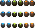 Silicone Replacement Earbud Tips Ear Tips Fit Most in-Ear Earbuds(Inner Hole 3.8mm -5.1mm) Headphone Rubber Tips Earbud Covers 9 Pairs S M L